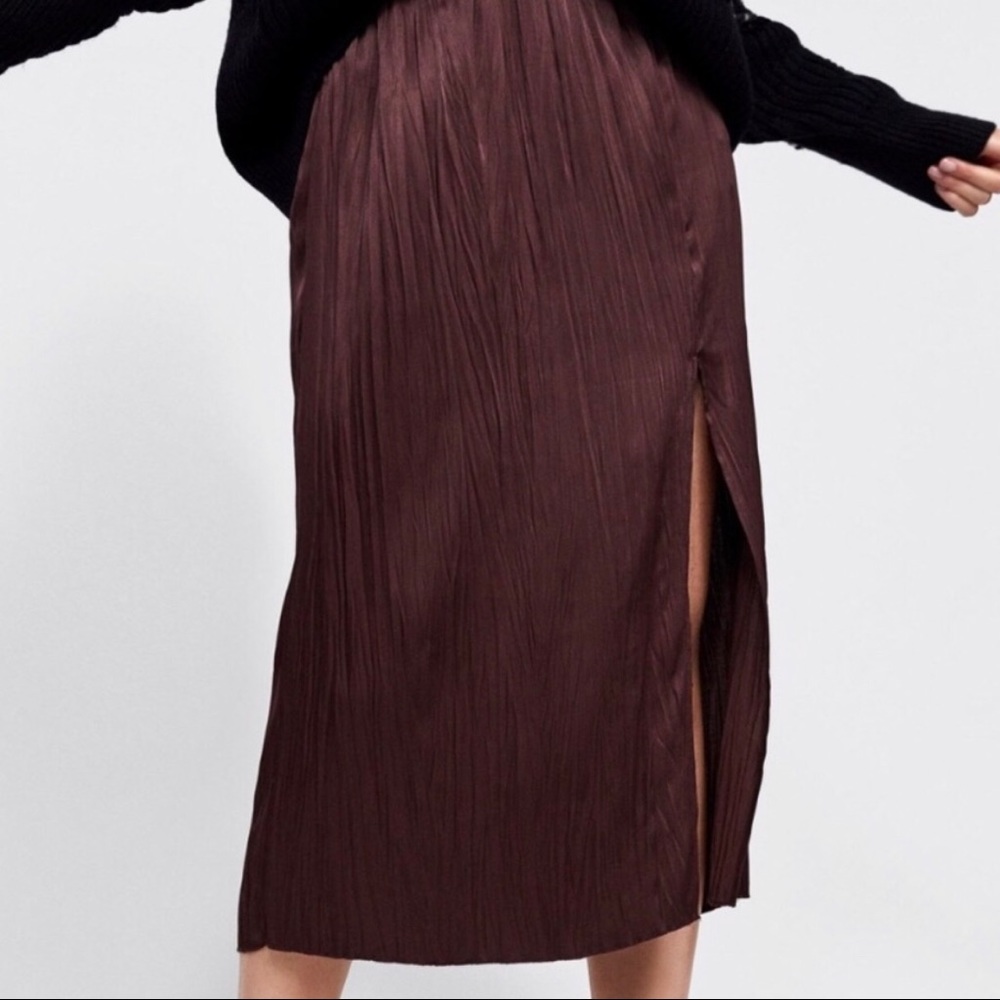 Zara midi slit skirt, s